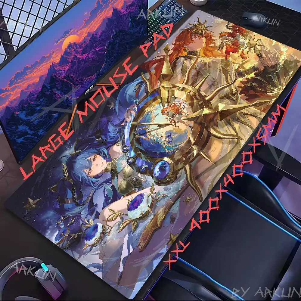 

Pretty Cool Augusta Fashion Wuthering Waves Mouse Pad Game Computer Accessories Keyboard Company Gaming Laptop Desk Accessory Pc