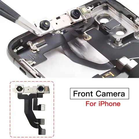 Front Camera Facing Lens Module Transmitter Light Receiver Flex Cable For iPhone 7 8 Plus X XR XS 11 12 Pro Max With Waterproof