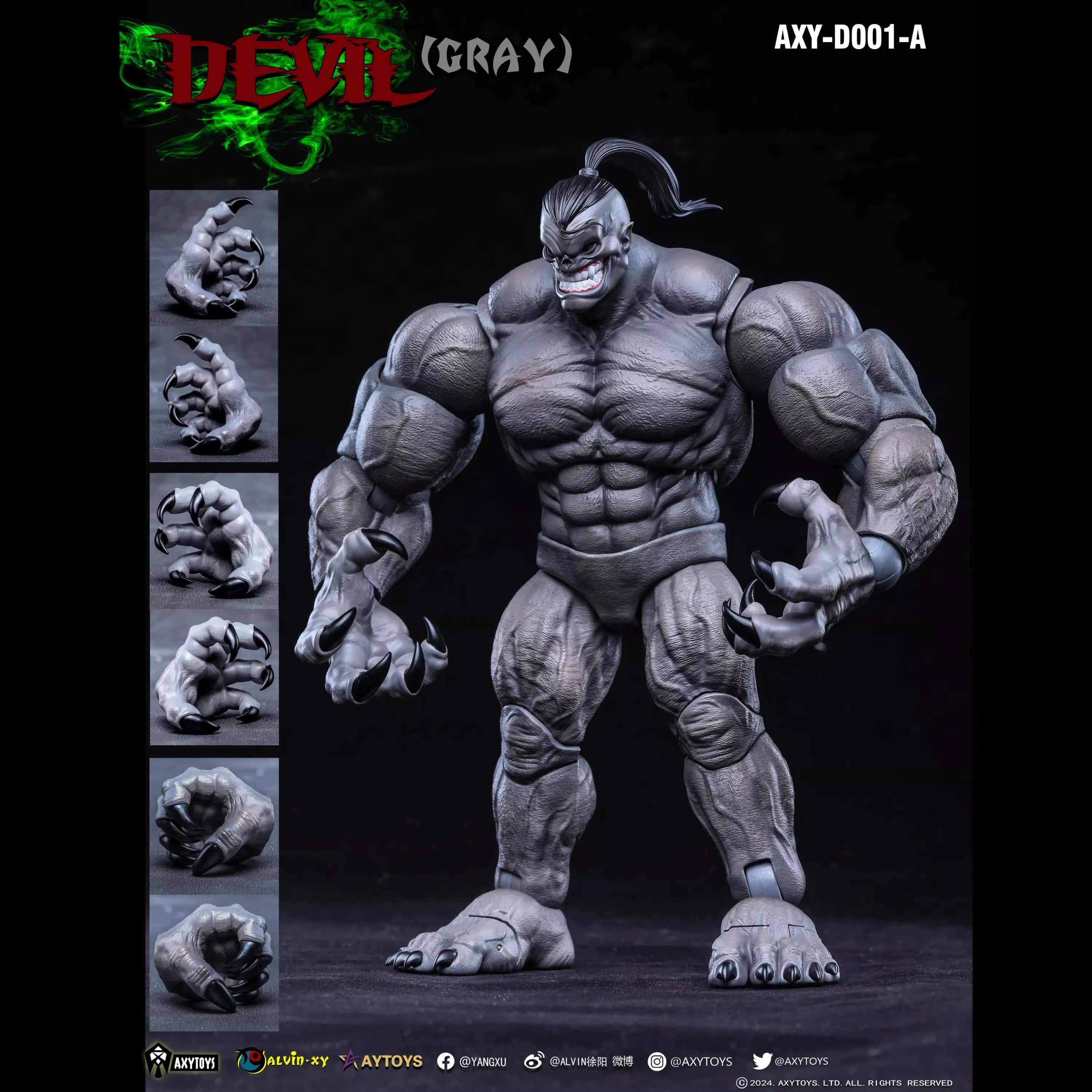 [PRE ORDER] Axytoys Action Figures 1/12 Scale Devil Red Version Grey Version Toy Figure