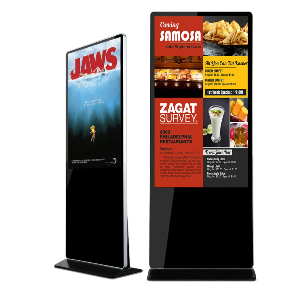 

55 Inch LCD Advertising Screen Digital Signage And Displays Touch Screen Smart Kiosk Floor Standing Advertisement Billboard