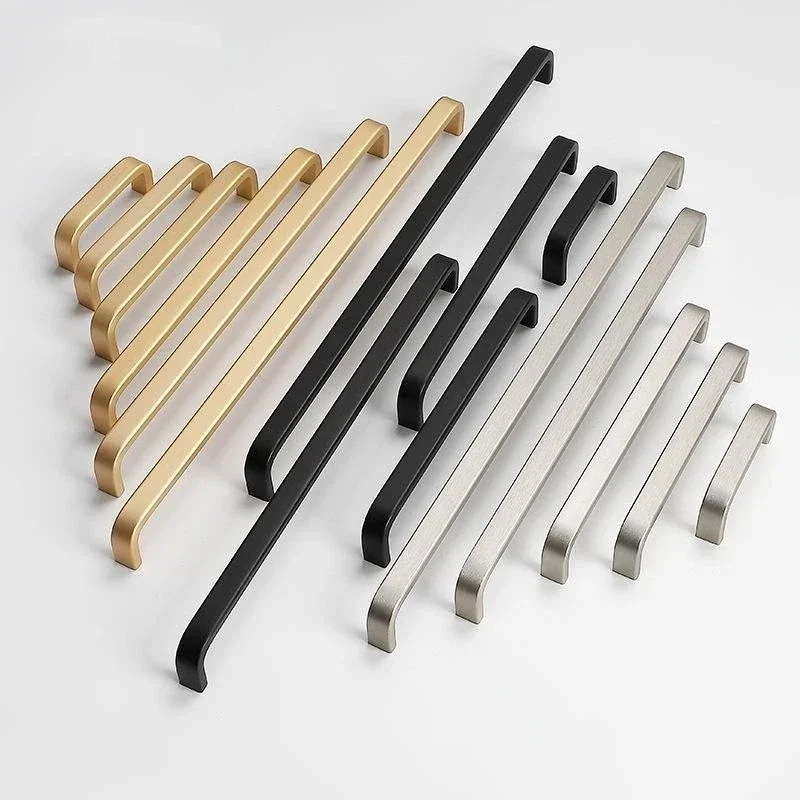 الحديثة الحد الأدنى تسحب خزانة تسريحات الذهب الأسود الفضة خزانة مقابض الأبواب خزانة مقابض أدراج أثاث المطبخ Hardw