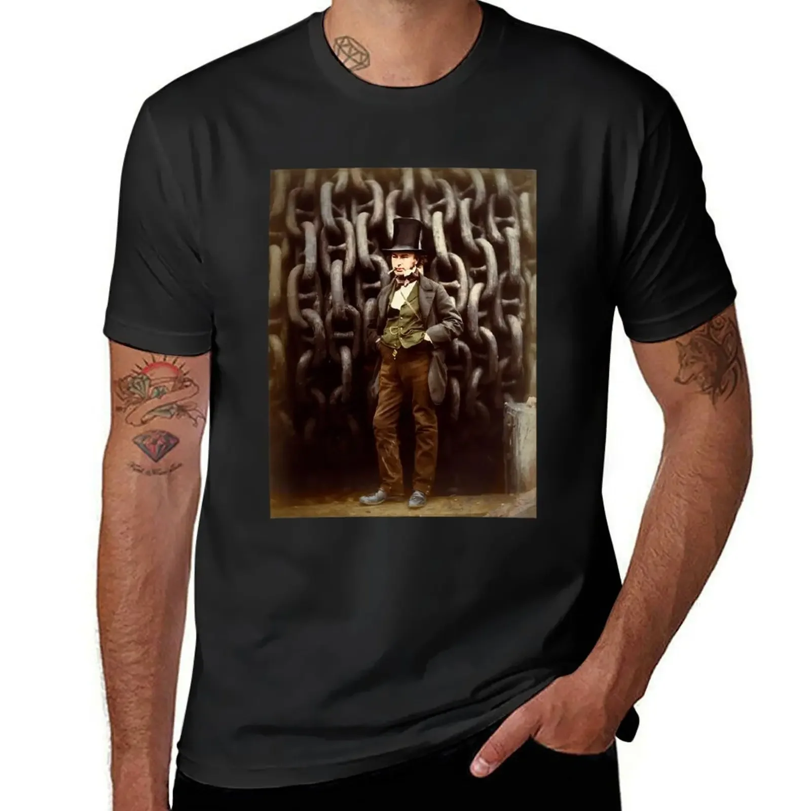 ISAMBARD KINGDOM BRUNEL 1857 T-Shirt vintage t shirts custom shirt graphic shirts plain sweat shirts, men