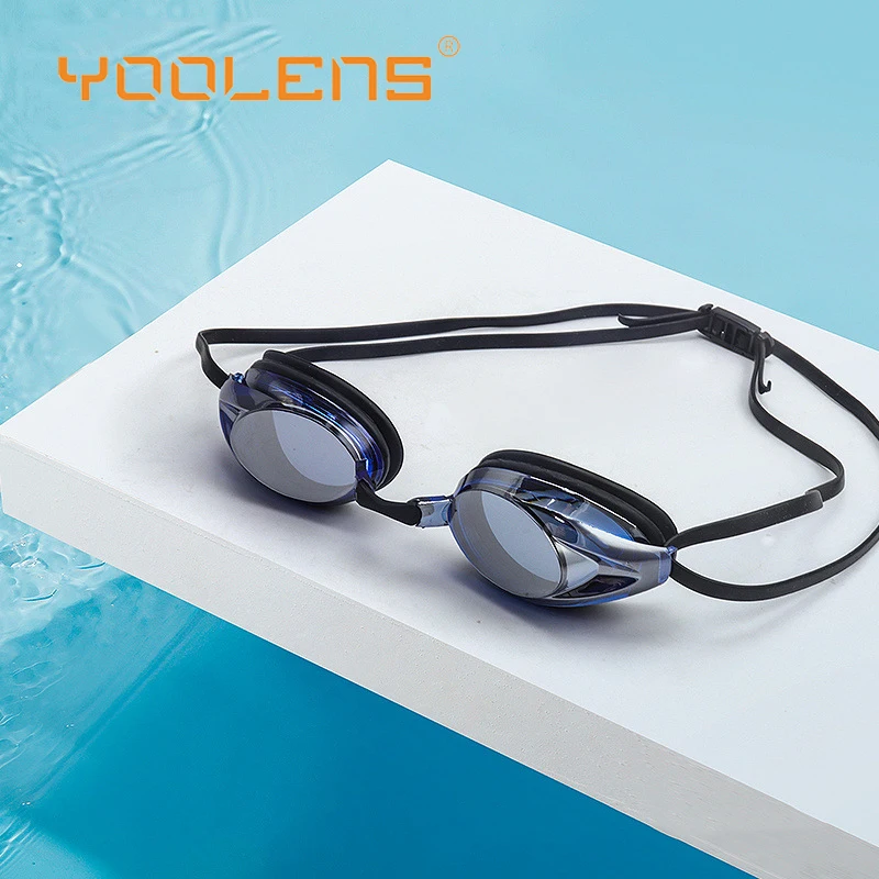 YOOLENS Professional Swimming Goggles Anti-Fog Waterproof UV Protection Silica Gel Diving Glasses Competition Spectacles