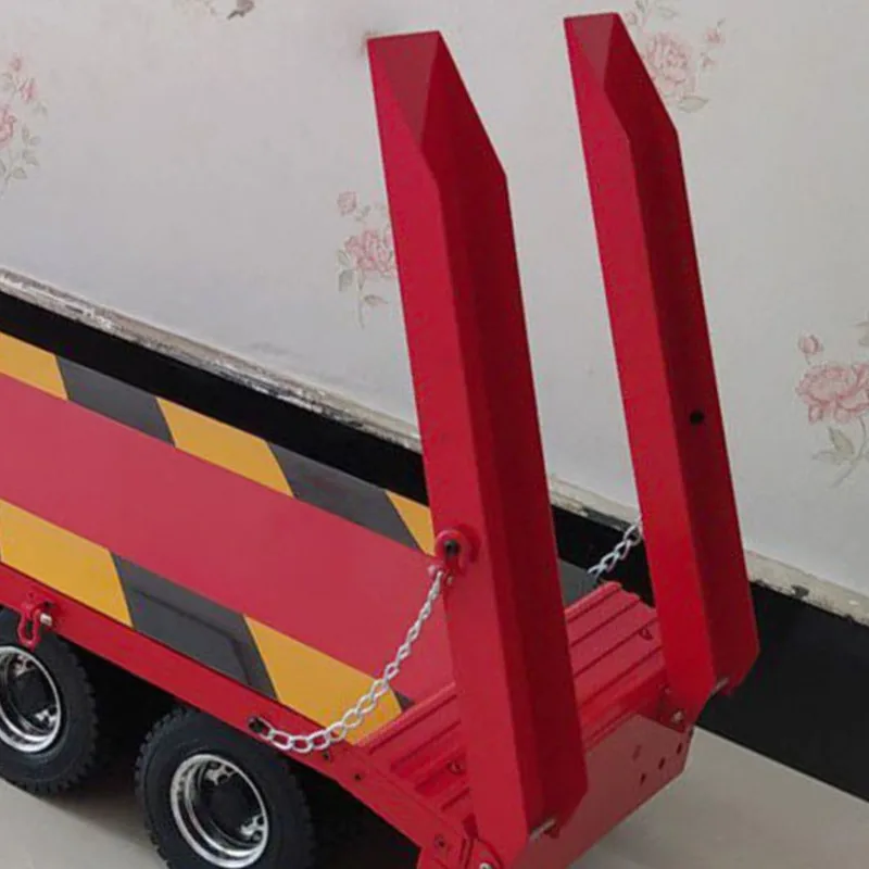 

4-Axle Trailer Semi-trailer Spare Parts 1/14 Metal for DIY Model RC Engineering Vehicle Tractor Truck Cars Accessories TH23239