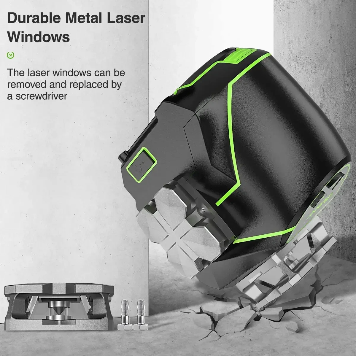 Huepar S02CG 2D Line Laser Beam Level 2023, wyrównujące narzędzie laserowe z metalowym okienkiem laserowym