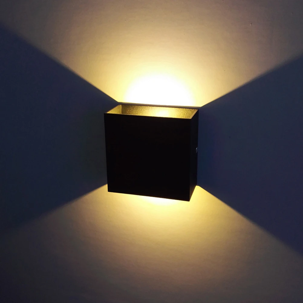 

1pc Portable Led Wall Lamp Aluminium Material Creative Wall Light Durable Luxury Bedroom Staircase Decor Warm Light Retro Chic