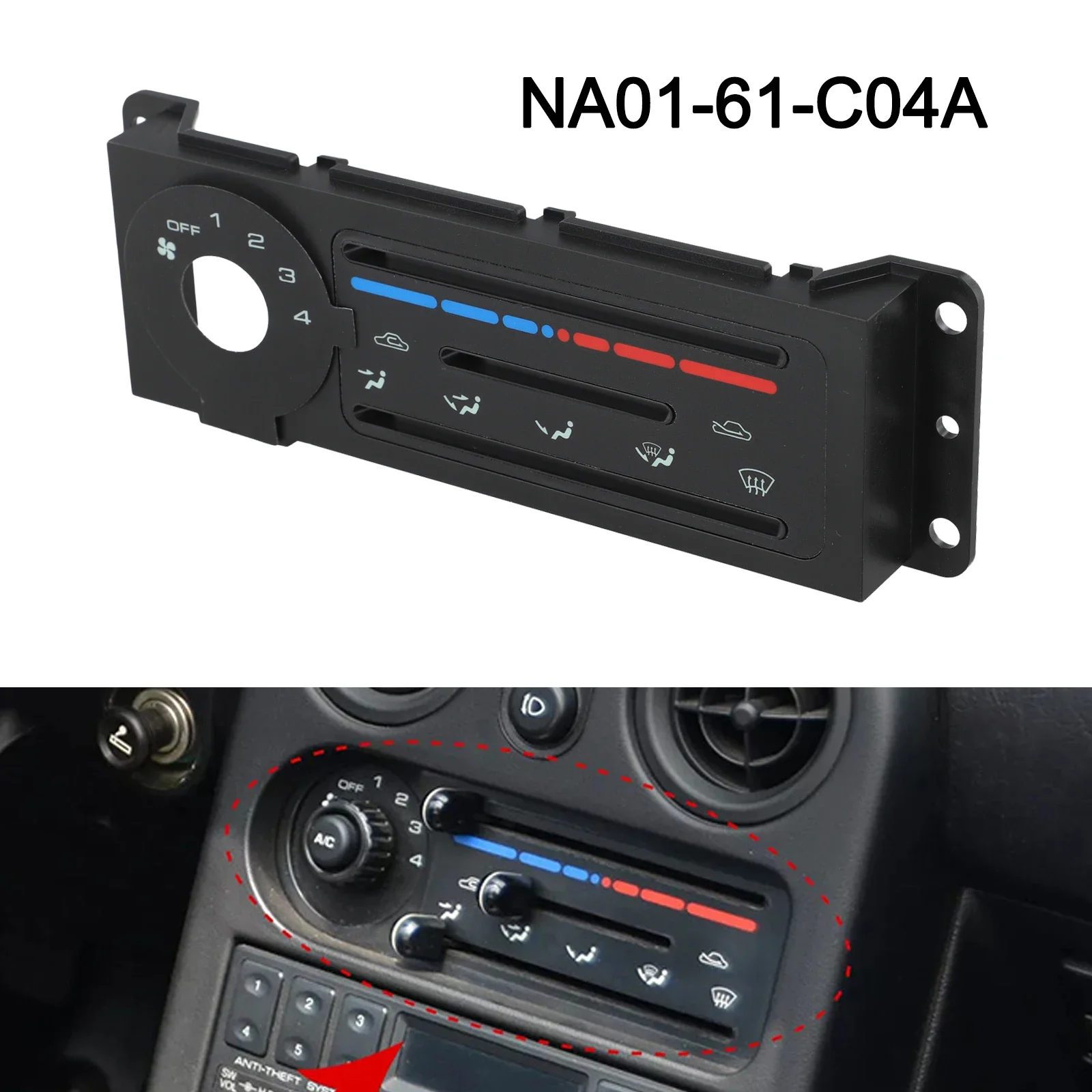 

Automotive HVAC Control Panel Auto Ventilation System Air Conditioning Panel HVAC Trim Easy Installation High Reliability