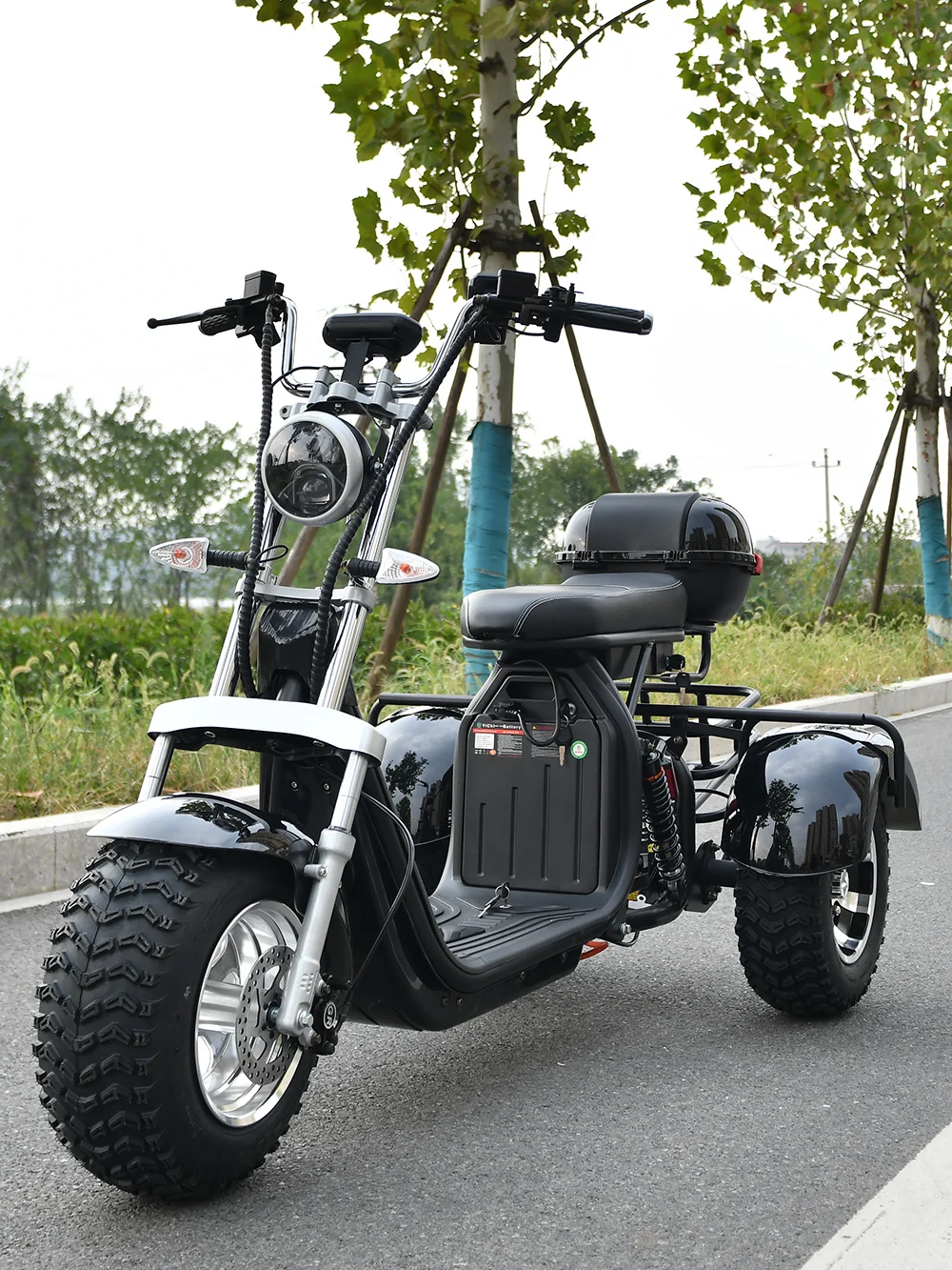 

3 Wheel Fat Tire Off Road Electric Scooter 3000W Motor E Scooter Max Speed 40KM/H Max Load 200KG Electric Motorcycle For Adults