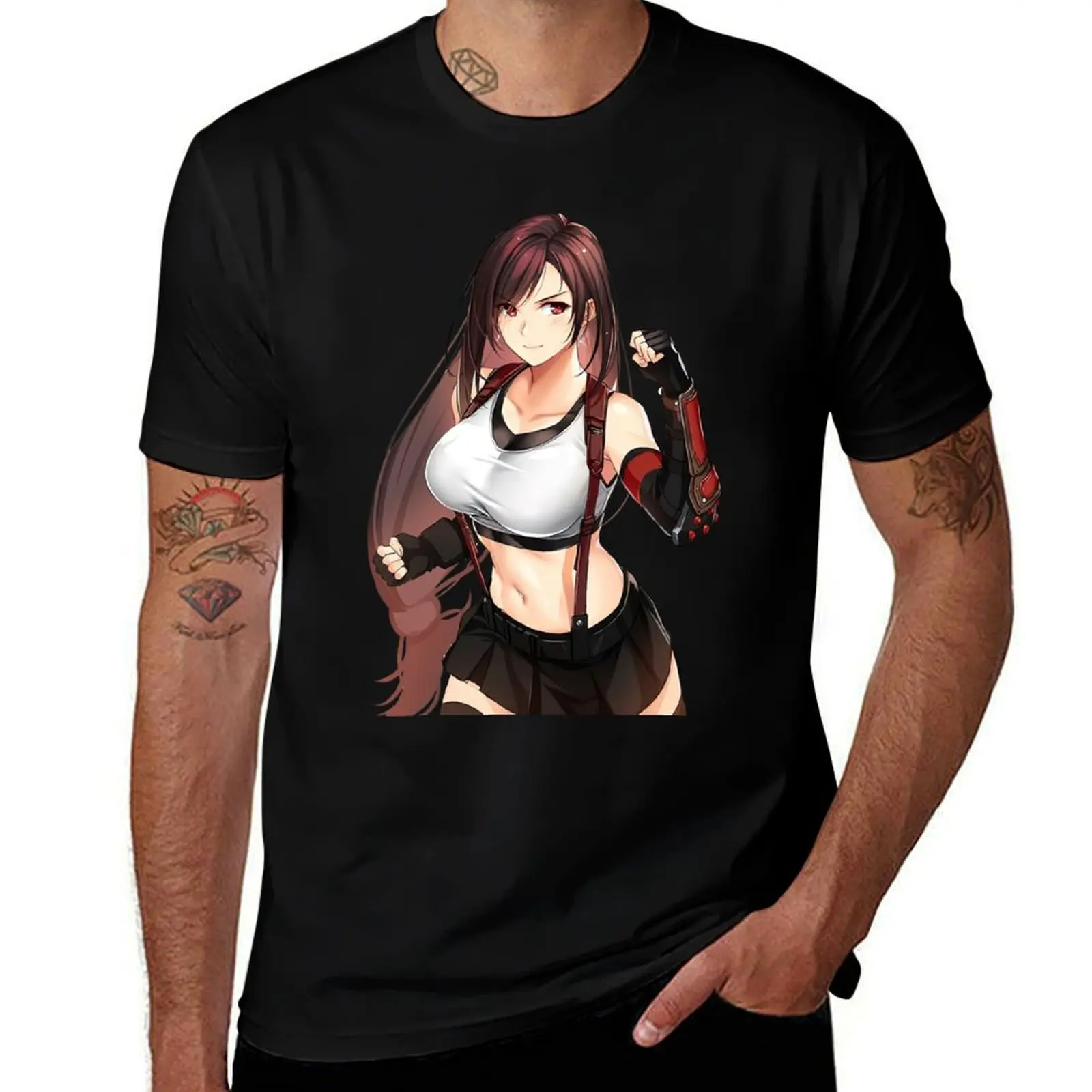 

pack Cute Lockhart for anime tshirt cotton shirts t man Tifa T-Shirt