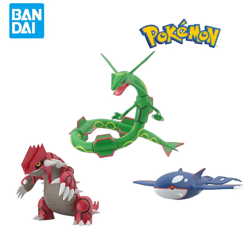 

Original Bandai Pokemon Figures Scale World 1/20 Hoenn Region Groudon Rayquaza Kyogre Anime Figure Model Toys For Birthday Gifts