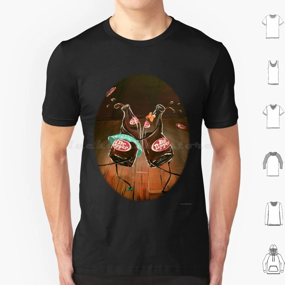 Swing Dancing Dr. Pepper Botellas Camiseta 6xl Algodón Cool Tee Dr Pepper Dr Pepper Soda Swing Swingdance Swingdancing Dance