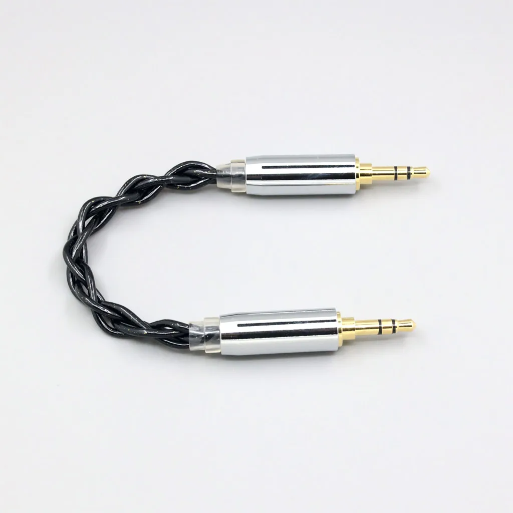 3.5mm Male To 3.5mm Male 9% Pure Silver Palladium Graphene Floating Gold 140 cores litz 7N OCC Headphone Earphone Cable