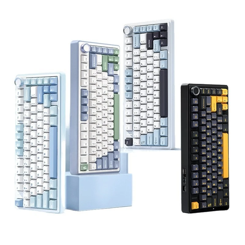 لوحة مفاتيح ميكانيكية ثلاثية الأوضاع، سماعة لاسلكية تعمل بالبلوتوث، أغطية مفاتيح منقوشة على الجانب للرياضات الإلكترونية