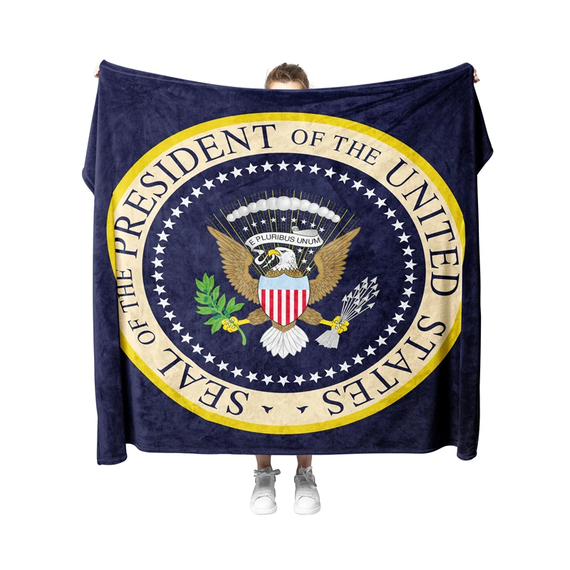 

Aertemisi Seal of the President of the United States Pet Blanket for Small Medium Large Dog Cat Puppy Kitten Couch Sofa Decor