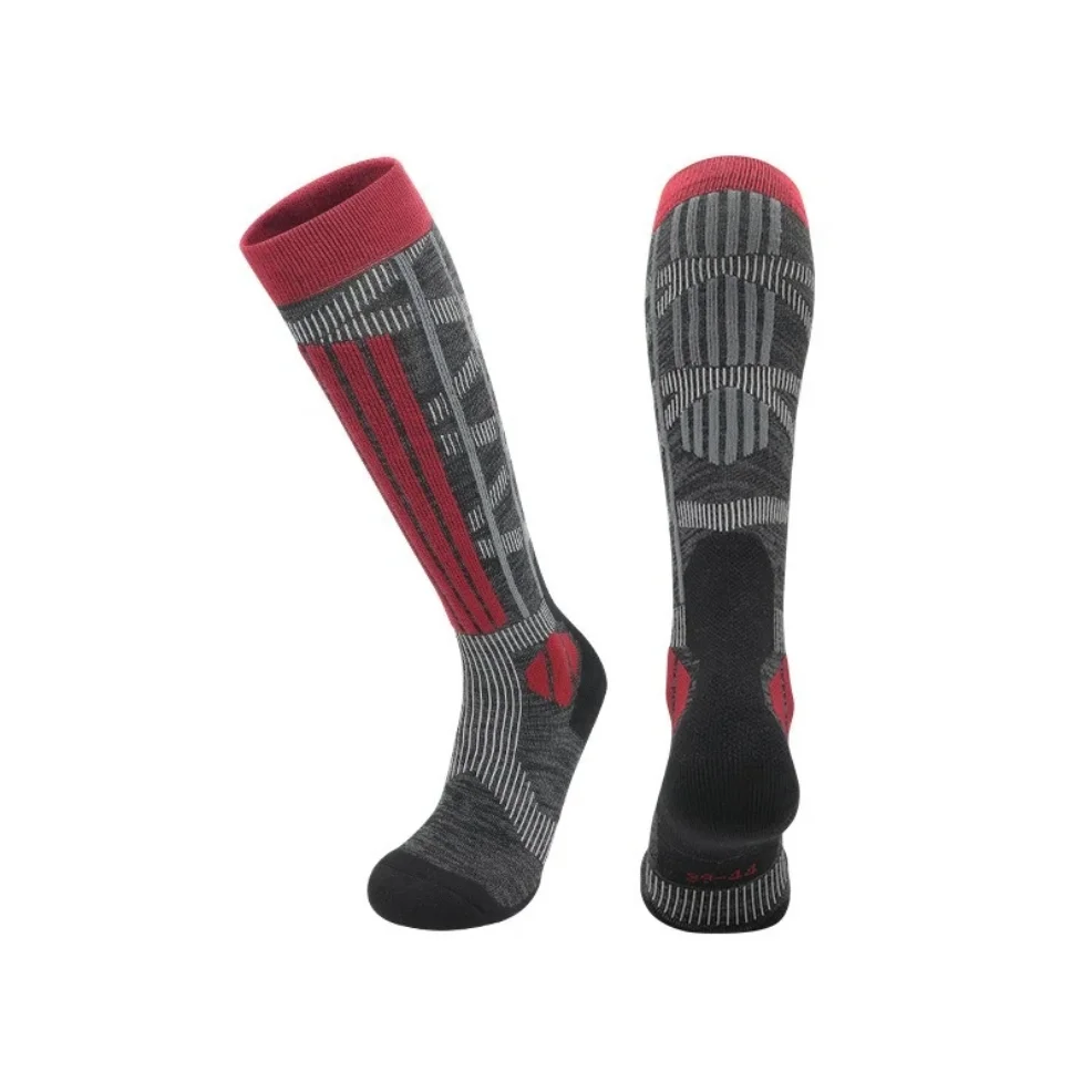 الشتاء الدافئة سماكة جوارب التزلج المشي لمسافات طويلة الجوارب للنساء الرجال الأطفال مكافحة البرد التزلج في الهواء الطلق جوارب رياضية عالية