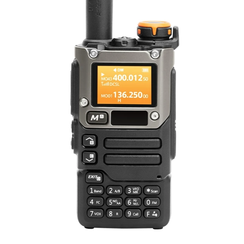 

UVK6 Walkie Talkie 5W Air Bands Radio Type-C UHF VHF Two Way CBRadio Y3ND