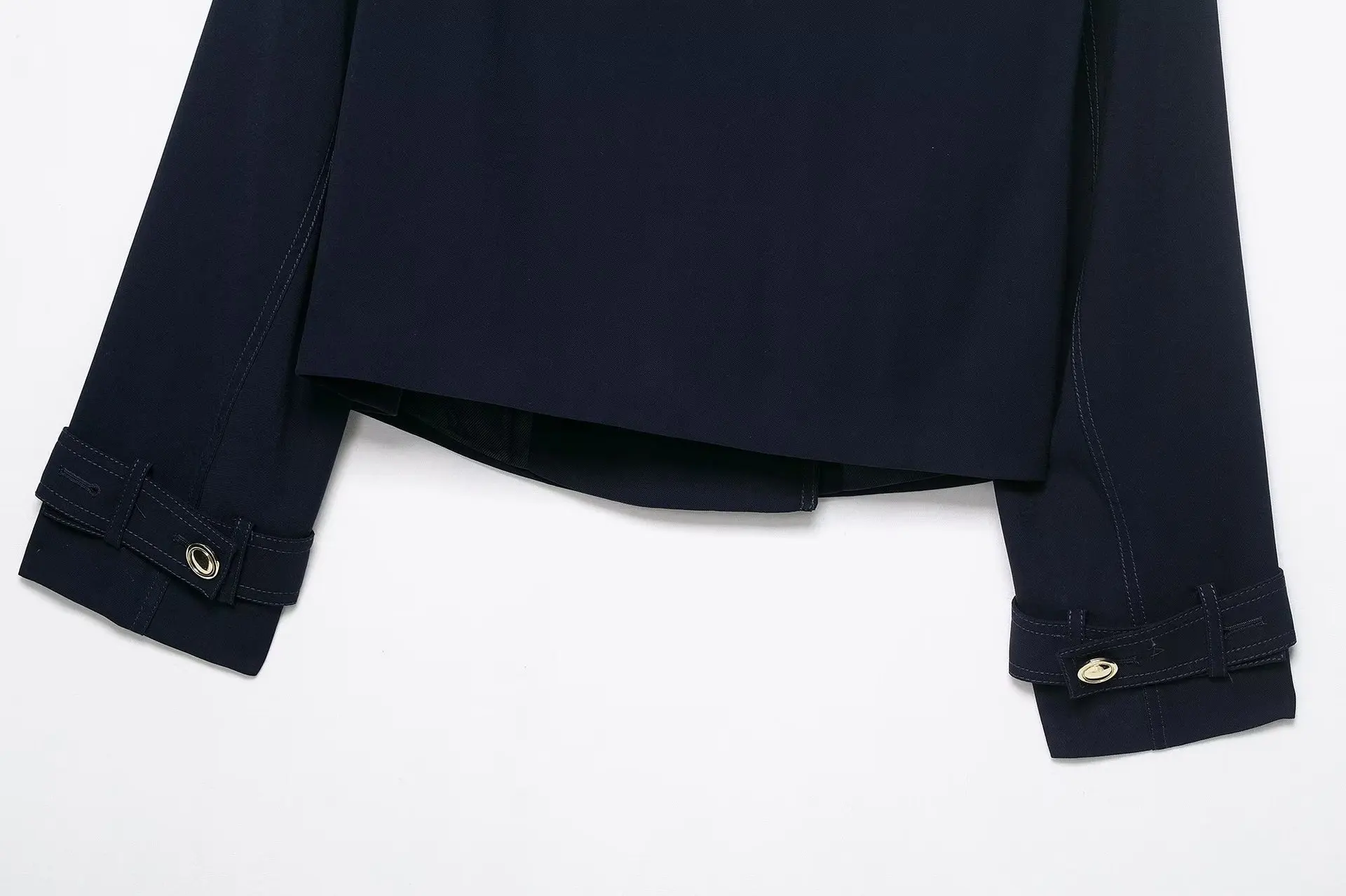 Women's Fashion Coats Solid Turn-Down Collar Long Sleeves Pockets Double-Breasted Female Autumn High Street Jackets