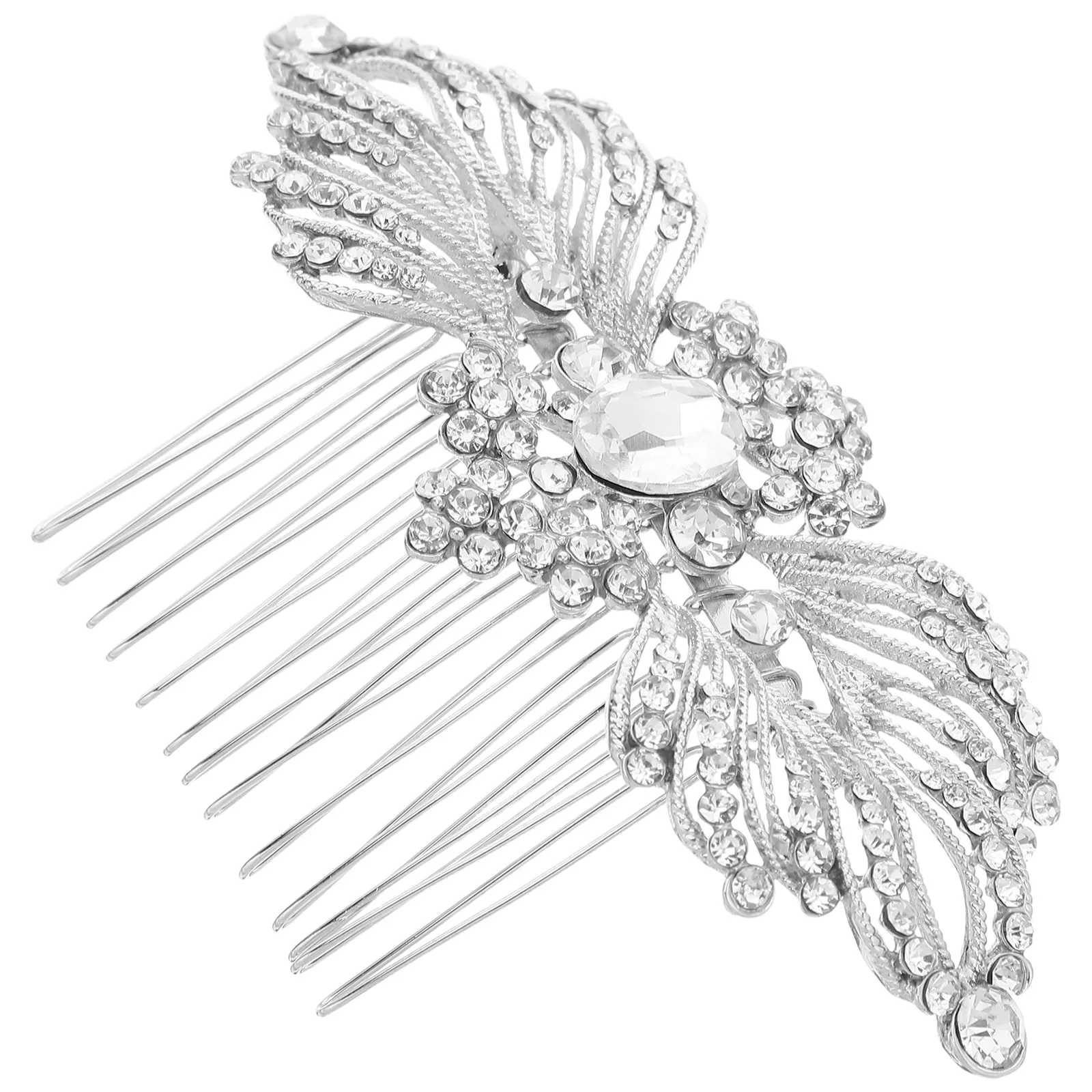 

Crystal Bridal Hair Comb Large Size Rhinestone Pearl Elegant Wedding Hairpin Chic Comfortable Bridal Hair Accessory