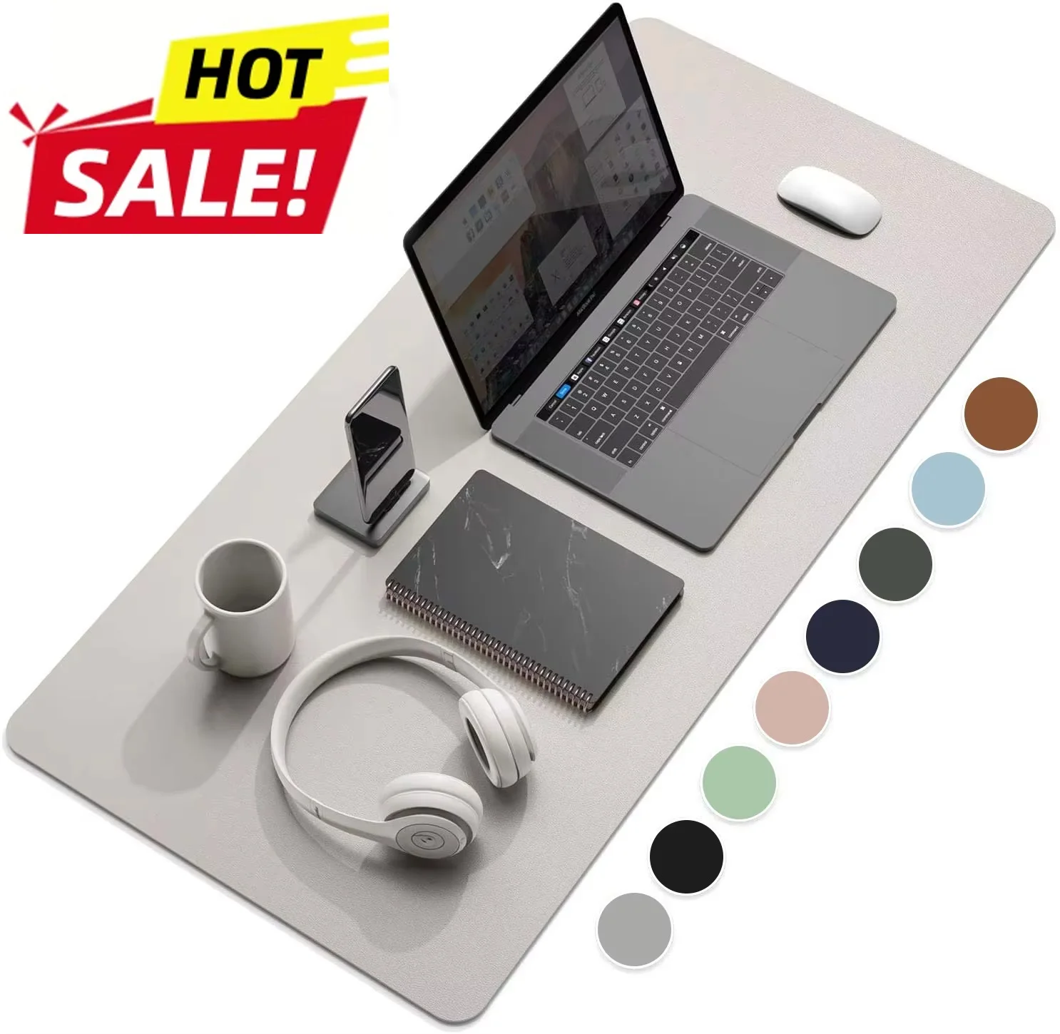 

Large Size Office Computer Desk Protector Mat PU Leather Waterproof Non Slip Mouse Pad Desktop Keyboard Desk Pad Gaming Mousepad
