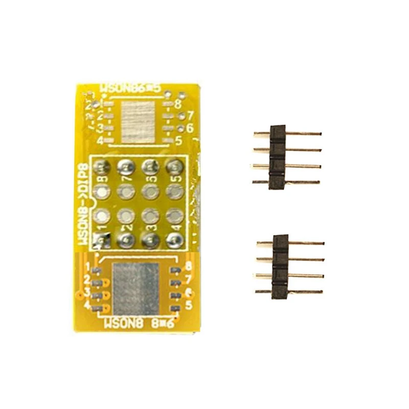 2PCS Programmer Adapter WSON8 To DIP8 Programmer Adapter Board QFN8/DFN8 To DIP8 & WSON8/MLF8 To DIP8 Socket