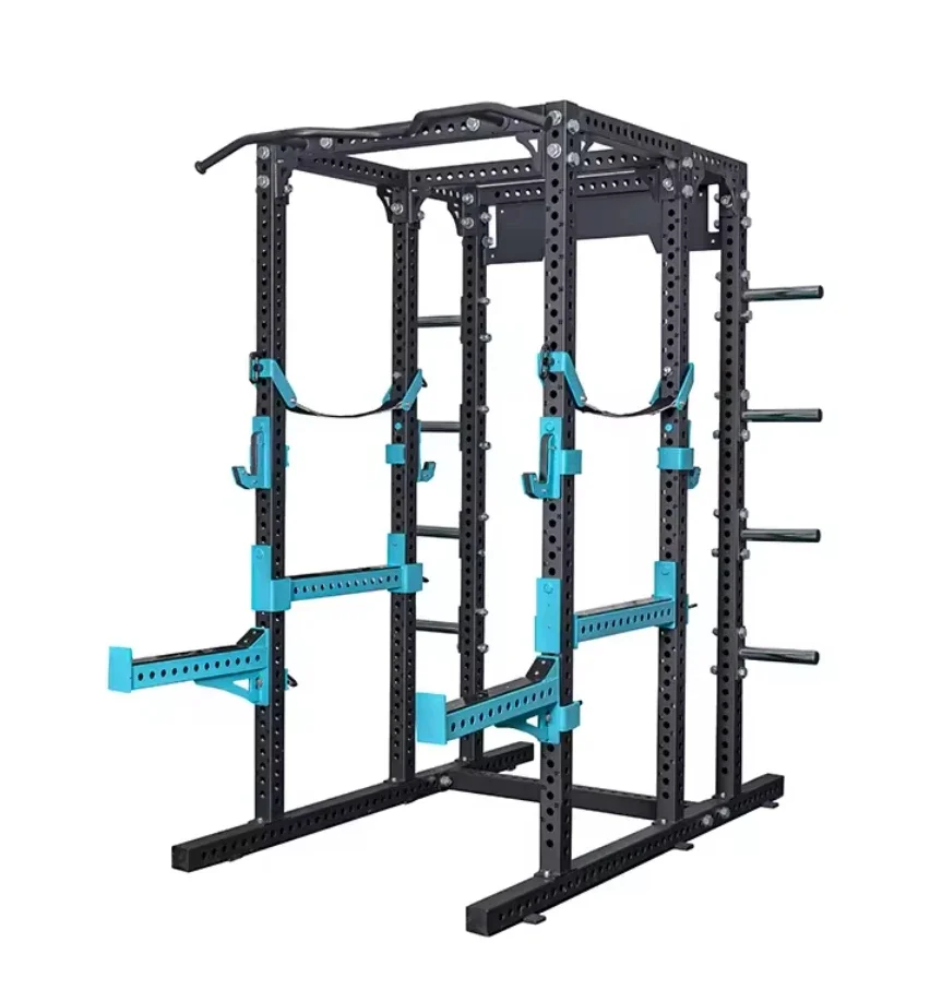 

Commercially Used Heavy-Duty Power Rack Hyper Gym Strength Fitness Equipment-Foldable Metal Smith Machine Squat Rack