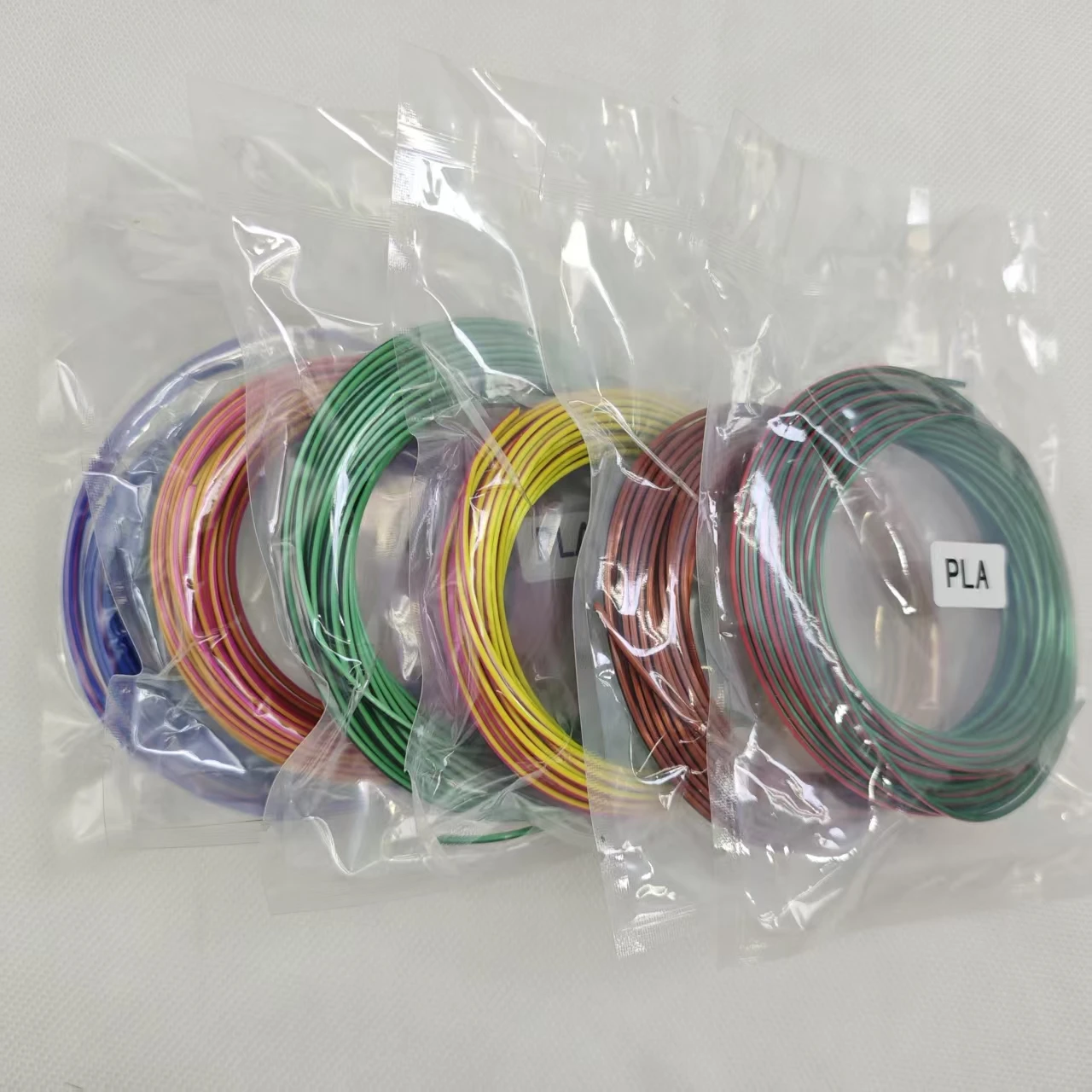 

Трехцветная PLA-нить 1,75 мм с блестящим покрытием для 3D-ручек, простой в использовании материал для 3D-печати