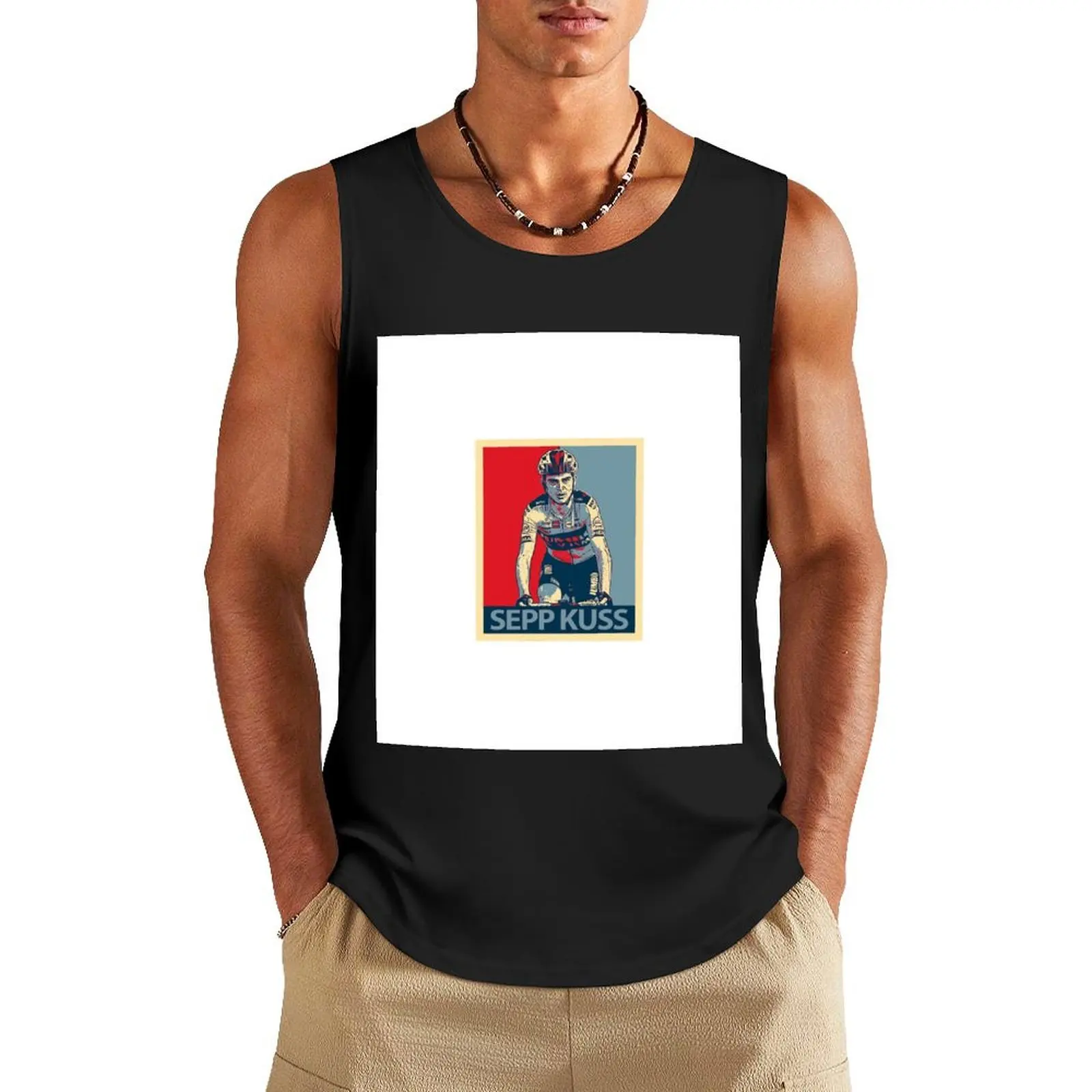 

Sepp Kuss Tank Top men clothing gym clothes man