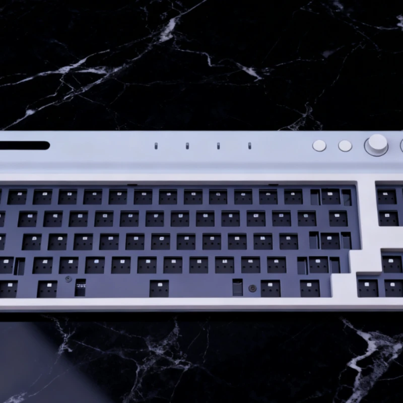 Kit de teclado TAC T2, placa de ubicación de PC, tallado de precisión CNC y pintura para hornear, electroforesis, diseño 65%, estructura de caja de barco, accesorios DIY
