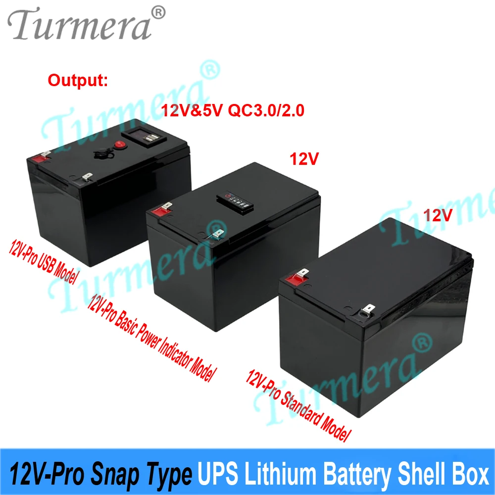 Snap Type 12V Pro Battery 21700 Box Set 3S6P 40A BMS Customize Capacity Displayer 2*USB 5V Power Bank Controllable Dual-Channel