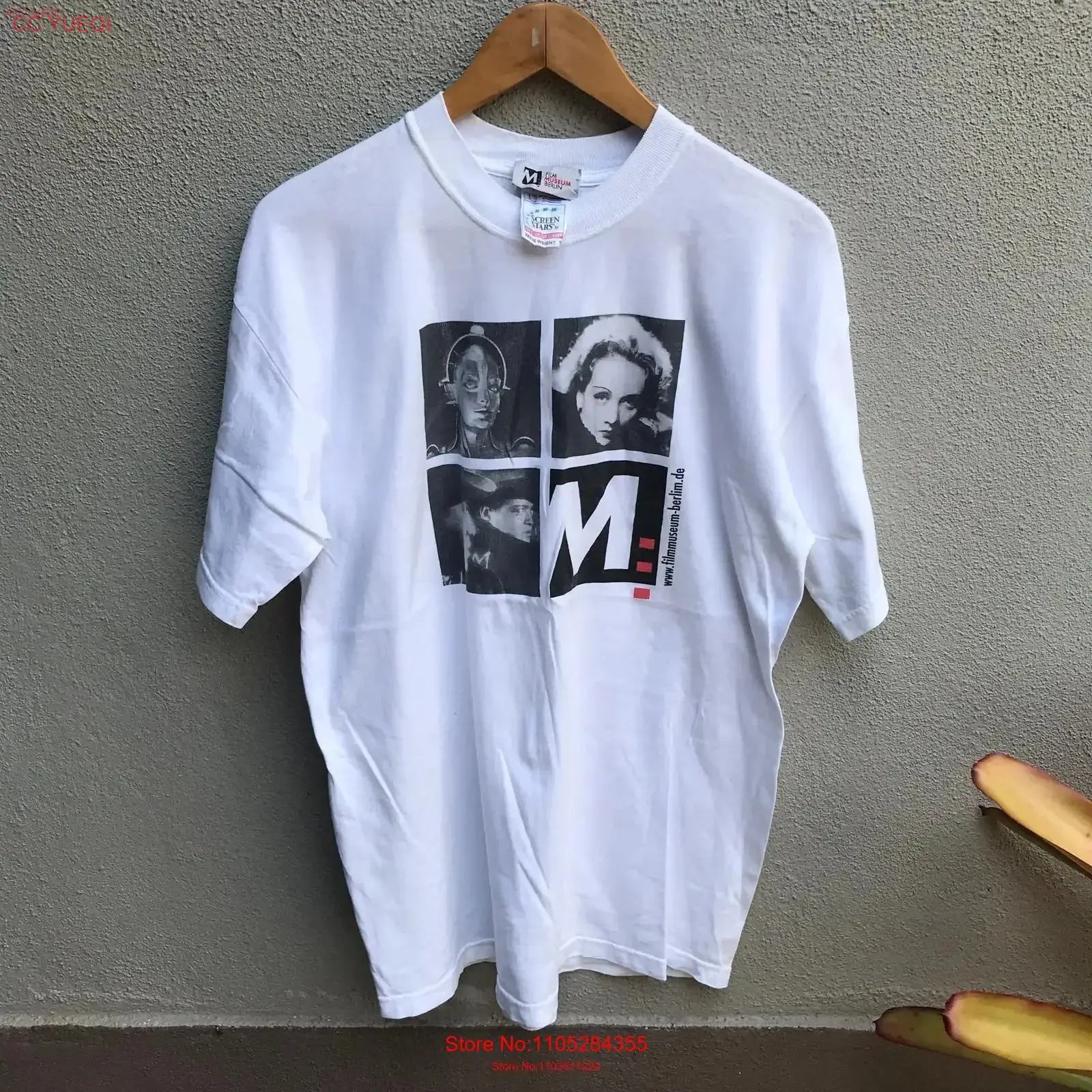 Vintage 90s FILM MUSEUM BERLIN tee marlene dietrich movie vintage Washed Breathable Casual designer clothes Unisex Soft