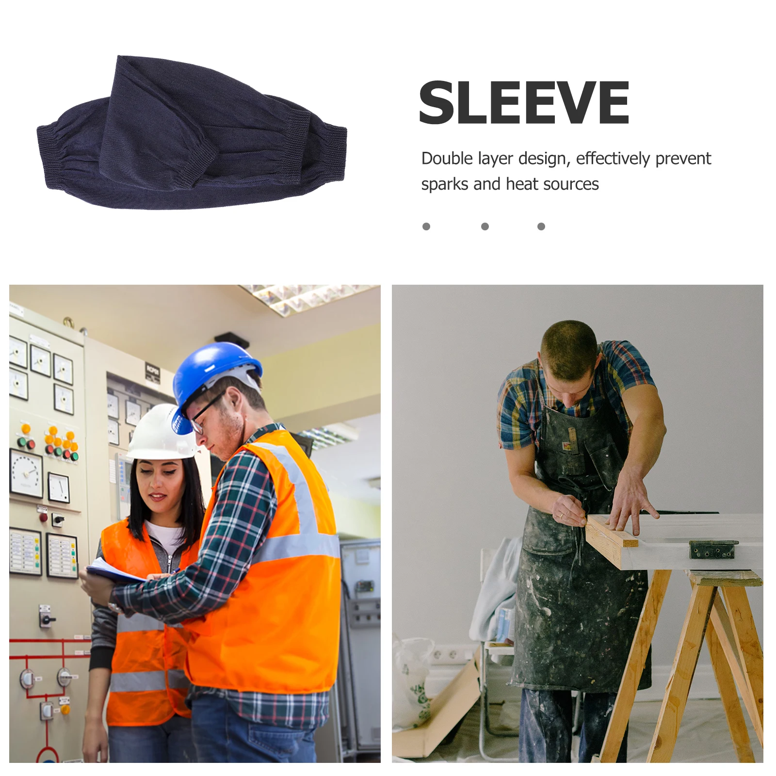 

2 Pcs Thickened Denim Arm Protector Sleeves Wear Resistant Forearm Guard Anti Wear Covers Welding Sleeve for Factory