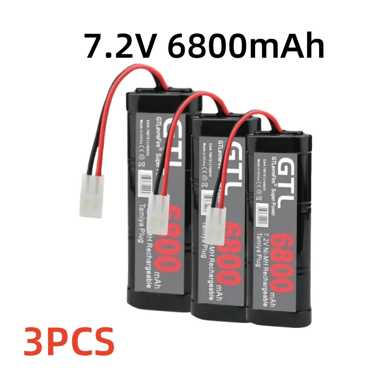 7.2VBattery 6800mah NiMH Vervanging RC Batterij voor RC Speelgoed Raceauto's Boot Vliegtuigen 7.2v Ni-Mh Baterias met Tamiya Connector