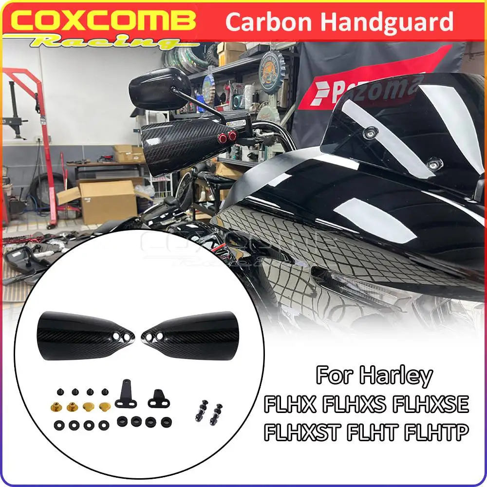 

Motorcycle Handguards Protector For Harley Touring Street Glide Special FLHXS ST FLHXST Handle Bar Cover Motorcycle Hand Guards