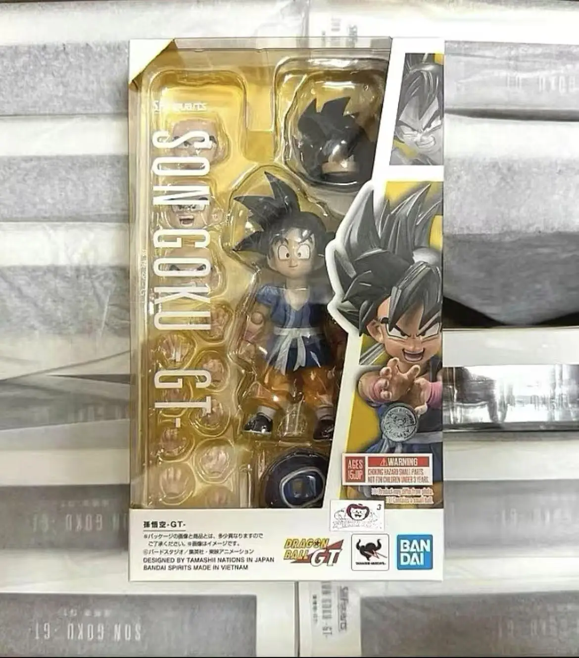 

100% Original Bandai Dragon Ball SHF Son Goku GT S.H.Figuarts Kid Goku In Stock Anime Action Figures Model Toys Collection