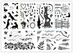 Animal Clear Stamp for Scrapbooking Transparent Silicone Rubber DIY Photo Album Decor 242