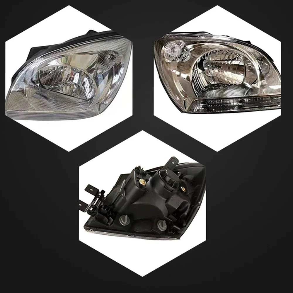 Car Headlights Assembly for Kia Sportage 2 JE KM 2005~2010 2006 2007 Fog Lights Map Halogen Corner Side Lamps LED Accessories