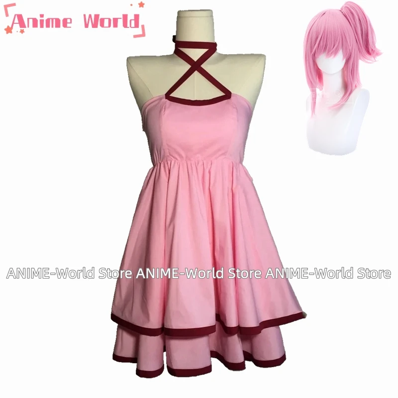 

《Custom size》Anime Shugo Chara Amu Hinamori Pink Dress Everyday clothing Uniform Halloween Women's Costume