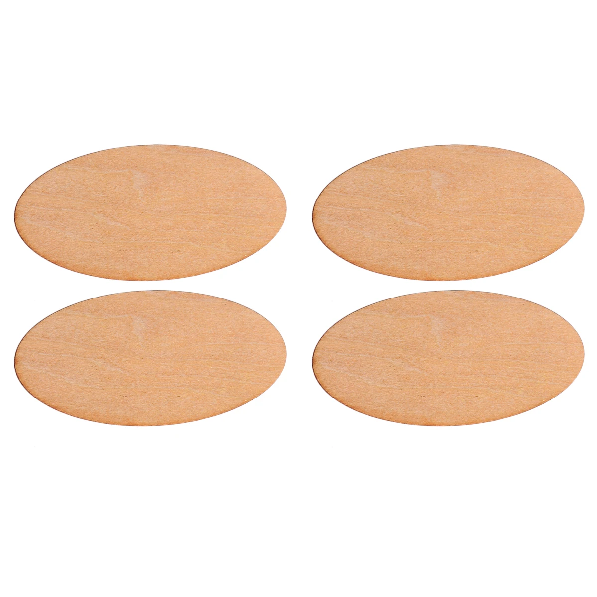 

20Pcs Oval Wooden Pieces Unfinished Smooth DIY Craft Supplies Painting Wood Pieces Wooden Decorations Home Ornament