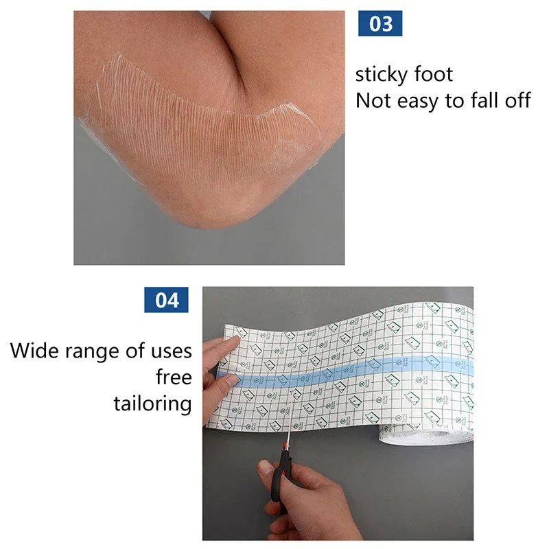 Großhandel Wasserdichter Schutzfilm für Tattoo-Heilung, Transparenter Haut-Tattoo-Heilungs- und Reparaturfilm, Verbandrolle – Detail 9