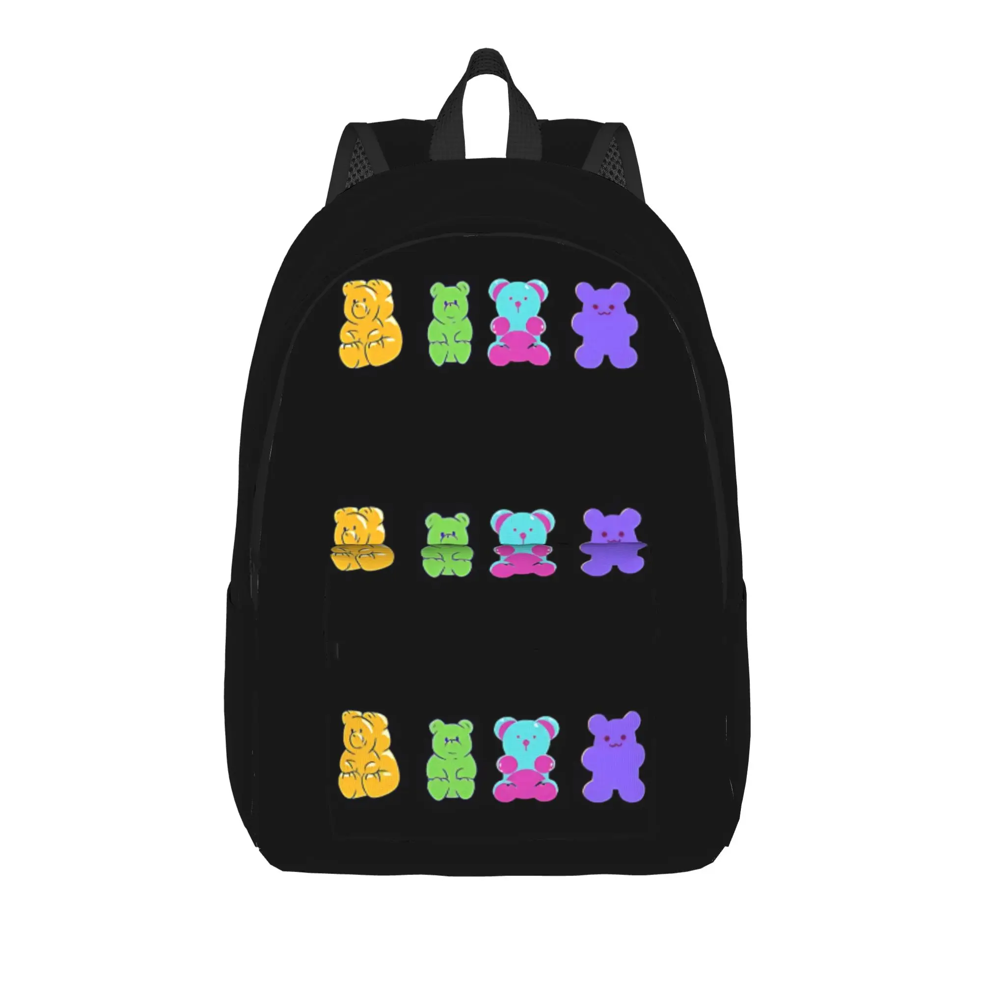 Back to school season Soft Fruity Chewy Friend Schoolbag Gummy Bear Female Snack Storage Backpack