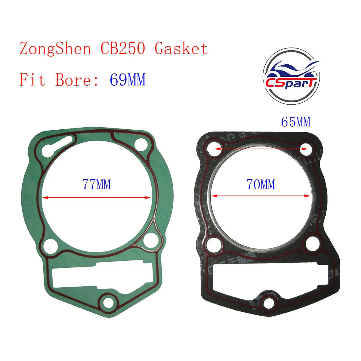 CB250 69MM 17MM Piston Rings Gasket  Kit  250CC 169FMM ZongShen Shineray Kaya Xmotos Apollo orion Dirt Pit Bikes Parts