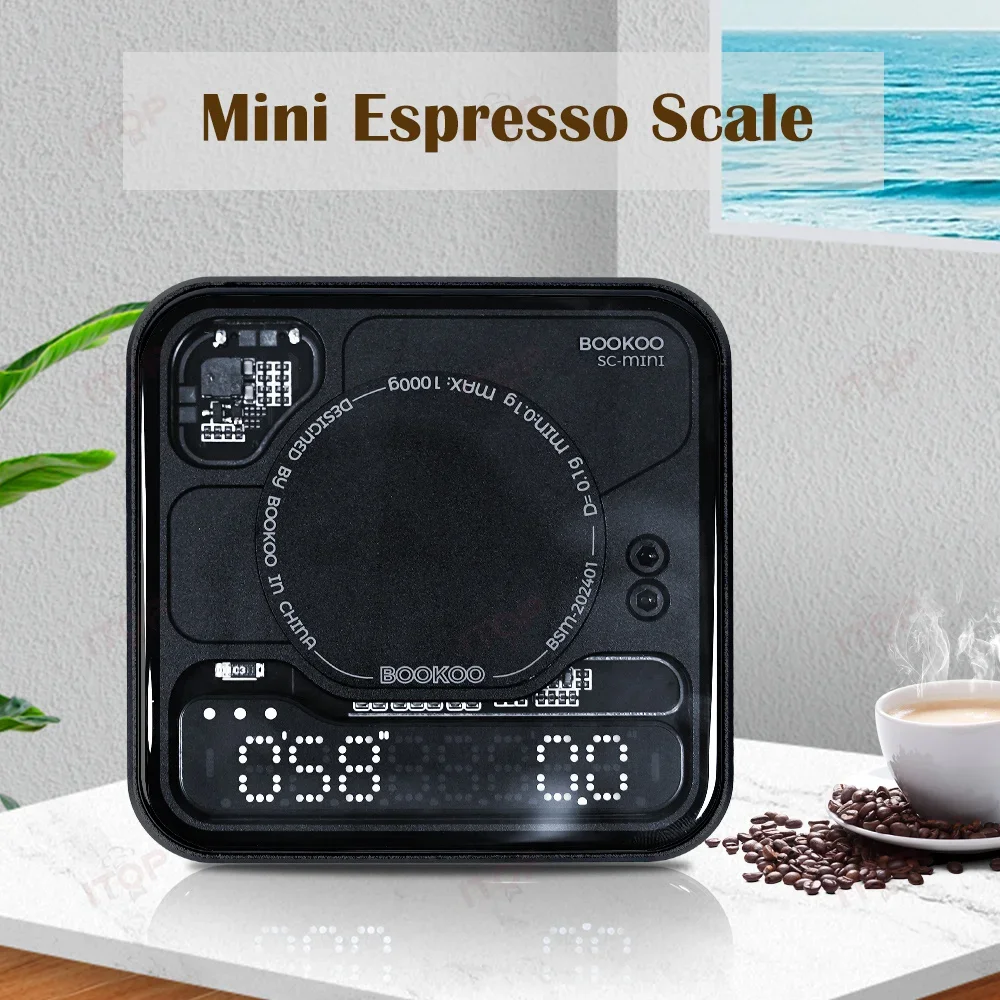 YYHC-Mini Mini Slim Espresso 1000g 0.1g digital automatic drip coffee weighing