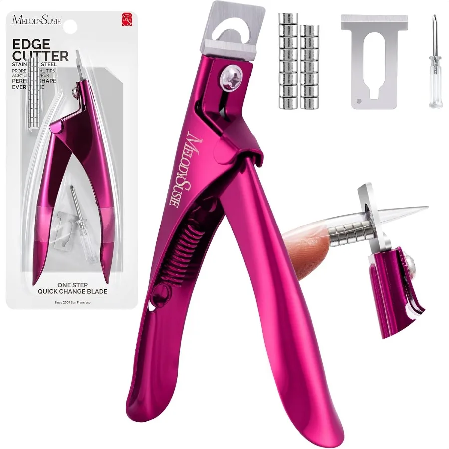 

Акриловые кусачки для ногтей с 15 шт. размеры магнитов, профессиональные кусачки для ногтей, фрезы для длинных акриловых гелевых ногтей, регулируемые пятна