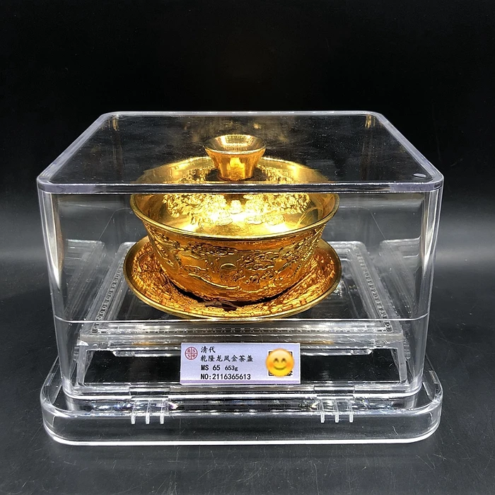 Antiques, Antiques, Miscellaneous Collections, Dragon and Phoenix Tea Cups made in the Qianlong reign of the Qing Dynasty