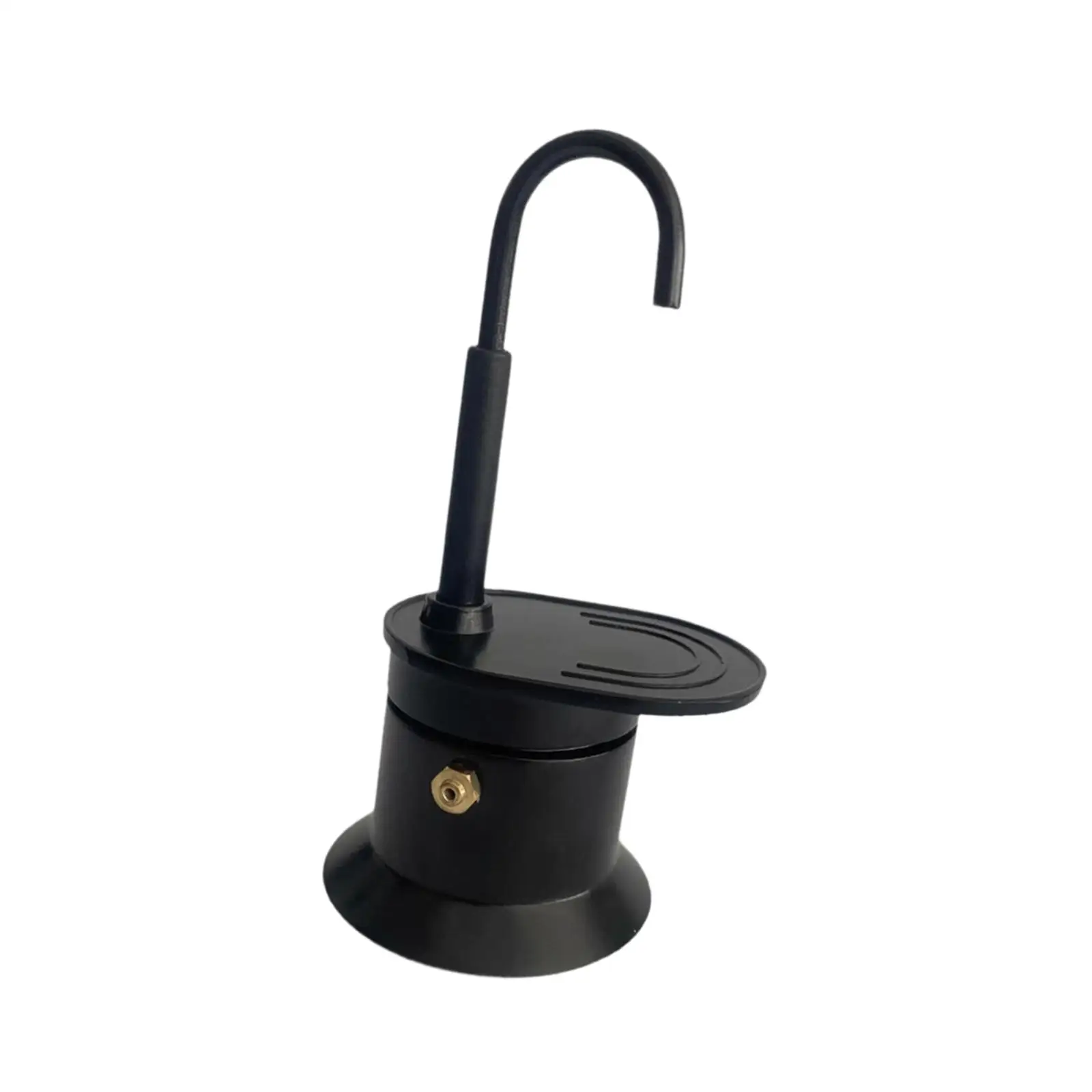 Aluminum Alloy Single Tube Coffee Pot Compact Portable Stovetop Espresso Maker Coffee Jug for Outdoor Camping Quick Break