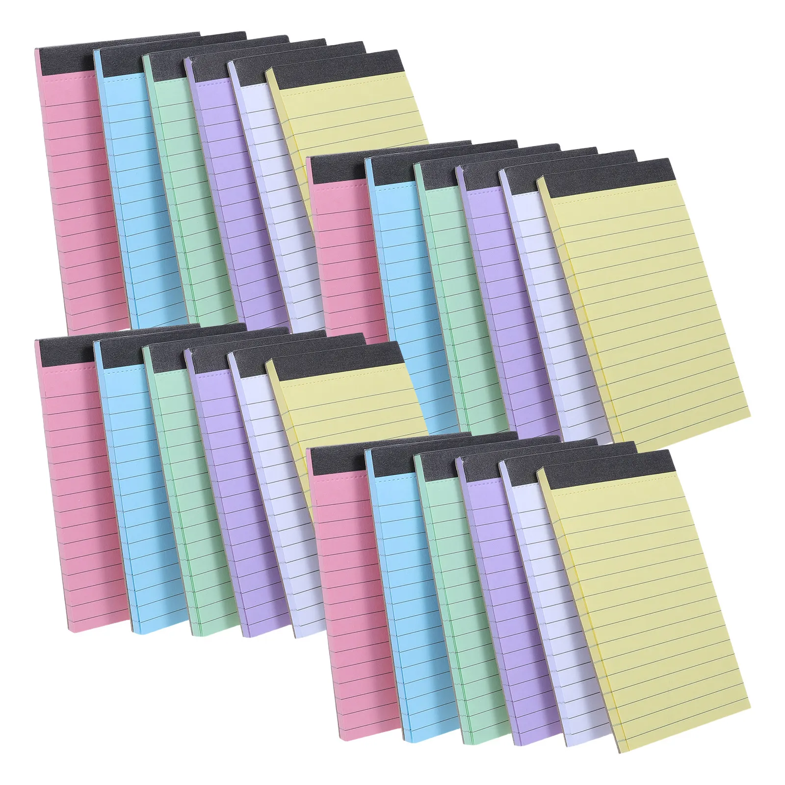 24Pcs Portable Memo Pads Tear Off Note Pad Pocket Size Lined Notebook Easy Flip for Office Note Taking List Making Planner Tasks