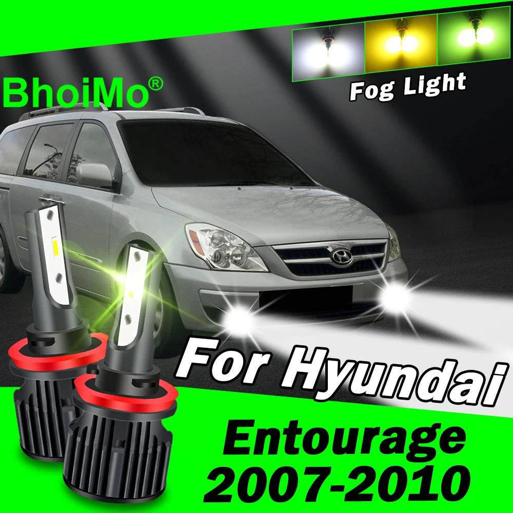 

BhoiMo For Hyundai Entourage Front Fog Light Lamp 2007 2008 2009 2010 Led Bulbs