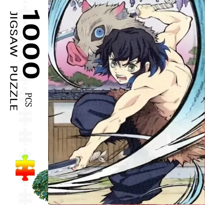 500 Pieces Jigsaw Puzzle Demon Slayer Inosuke Anime Jigsaw Puzzle Educational Toy for Kids Children's Games Christmas Gift