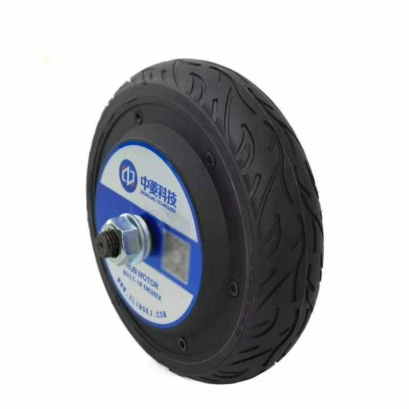 6.5 Inch High Torque 6.5 N.m Low Rpm 200 RPM Dc Automated Guided Vehicle Brushless Gearless Hub Servo Motor