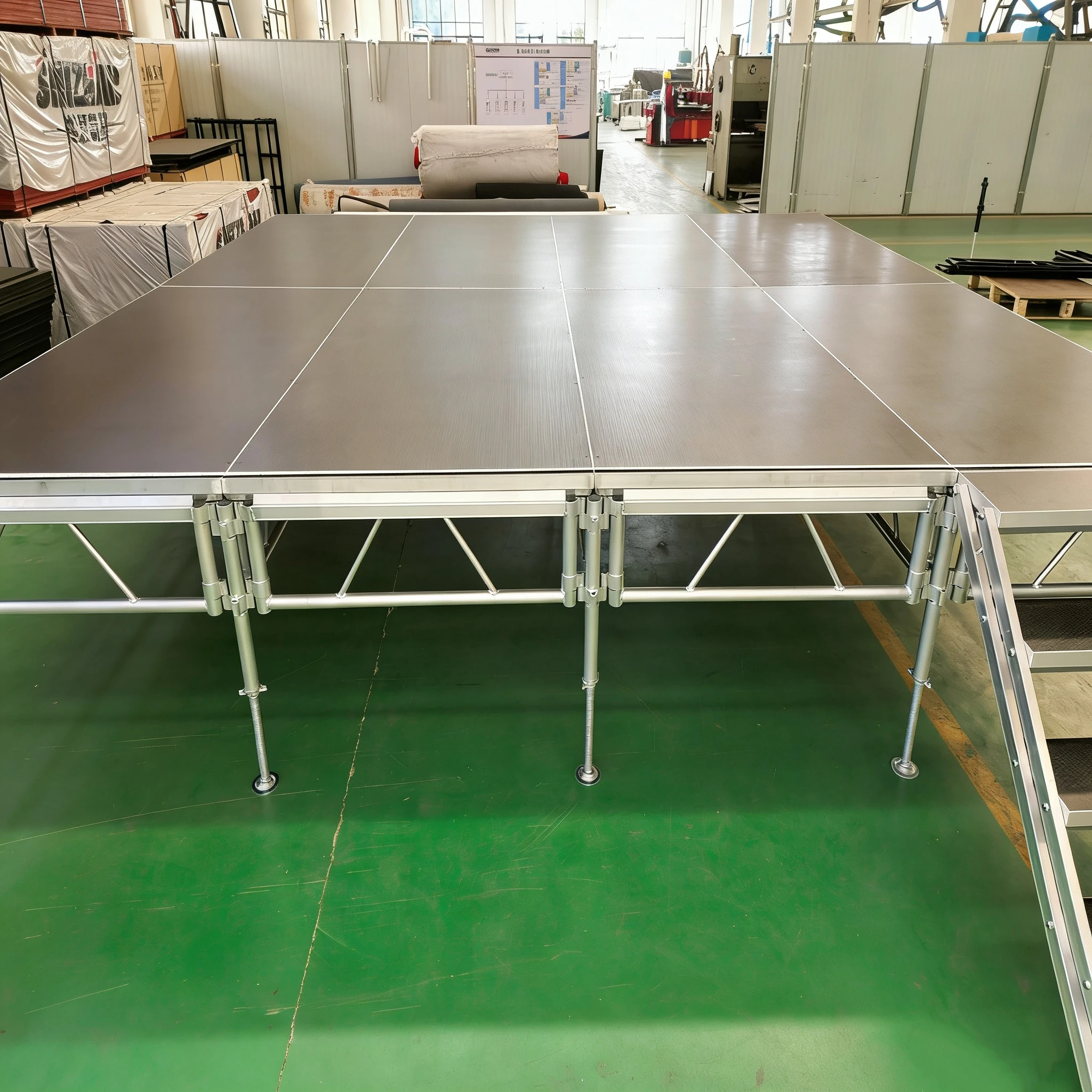 【Durable Using】Foldable Aluminum Alloy Modular Heavy Load Outdoor Event Stage Podium Portable Rectangle Truss Display Demountabl